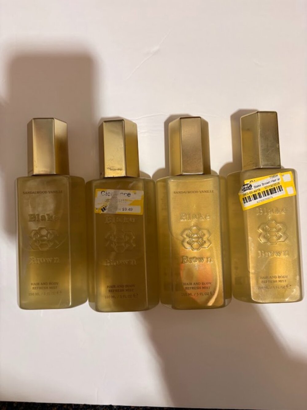 Blake Brown Hair and Body Refresh Mist - Sandalwood Vanille - 4 Total